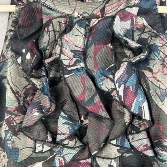 The Limited Multicolor Ruffled Halter Blouse - Picture 6 of 8